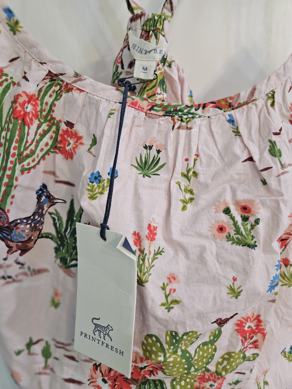 Printfresh Pink Cactus & Floral desert dreamer pajama set size medium - Picture 4 of 5